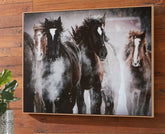 Warmstead Furniture - Ashley Furniture - Chaseburn Wall Decor - Wall Art / Brown/Black/White - A8000380